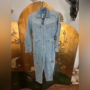 Express NWT Woman’s Light Blue Denim Jumpsuit